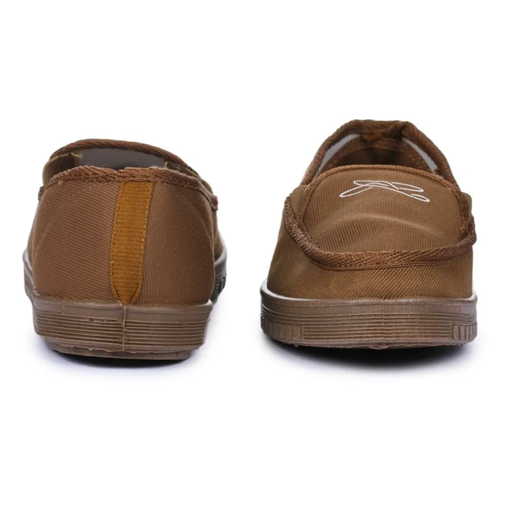 Chaussures décontractées beige sans lacets pour hommes WALKER-E par Liberty