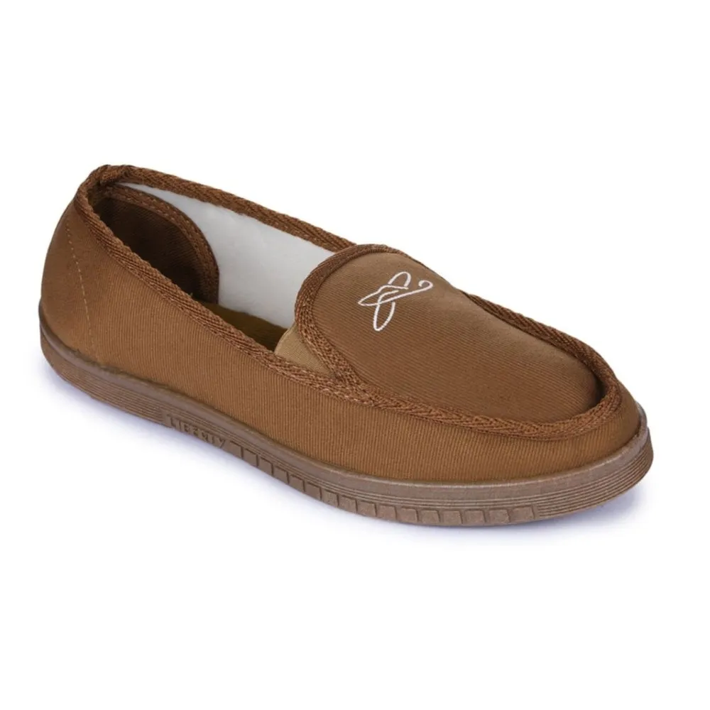 Chaussures décontractées beige sans lacets pour hommes WALKER-E par Liberty