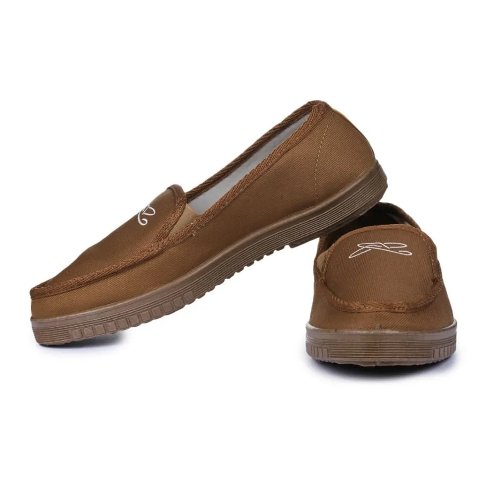 Chaussures décontractées beige sans lacets pour hommes WALKER-E par Liberty