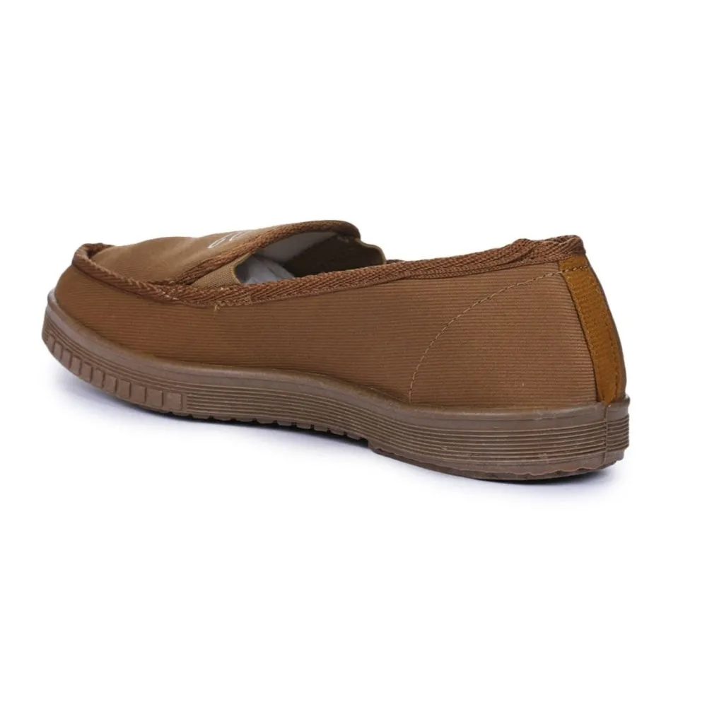 Chaussures décontractées beige sans lacets pour hommes WALKER-E par Liberty