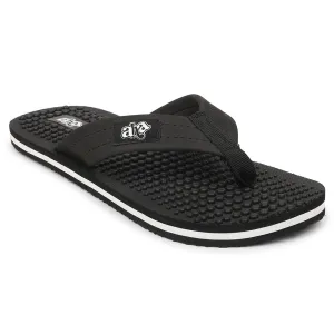A-HA Black Casual Slipper For Men BEL-1 By Liberty