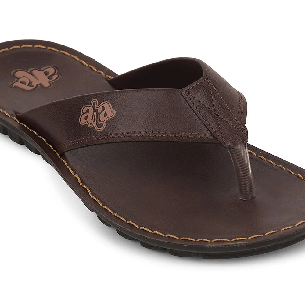 Chausson Décontracté Marron A-HA Pour Homme 2137-51 Par Liberty