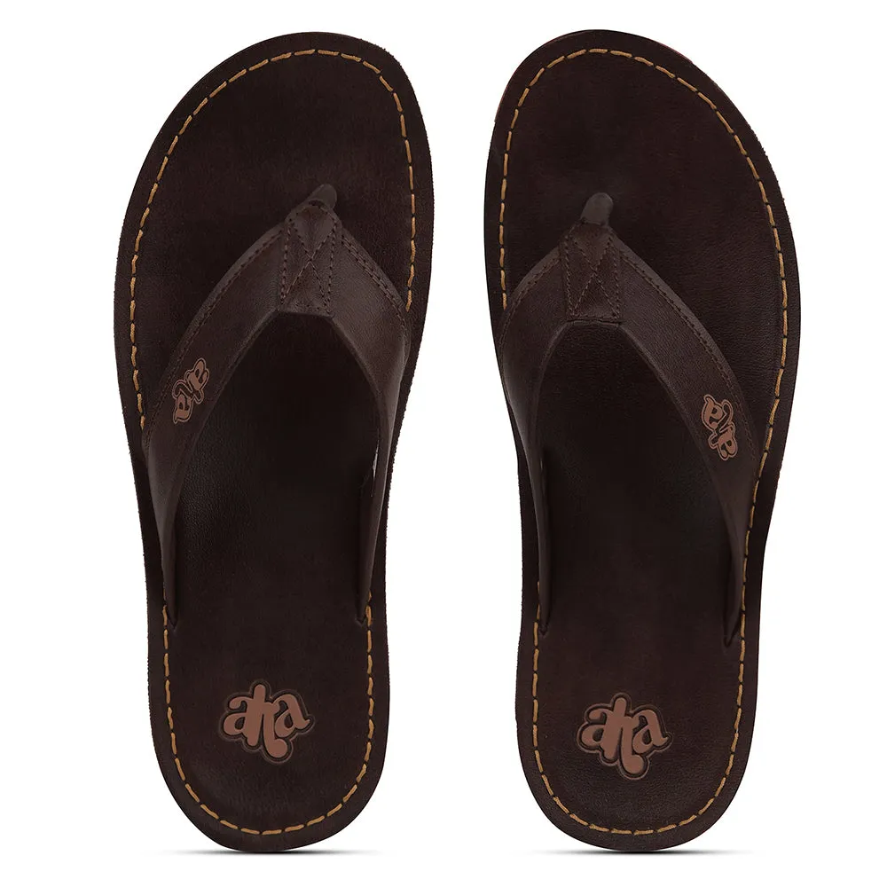 Chausson Décontracté Marron A-HA Pour Homme 2137-51 Par Liberty