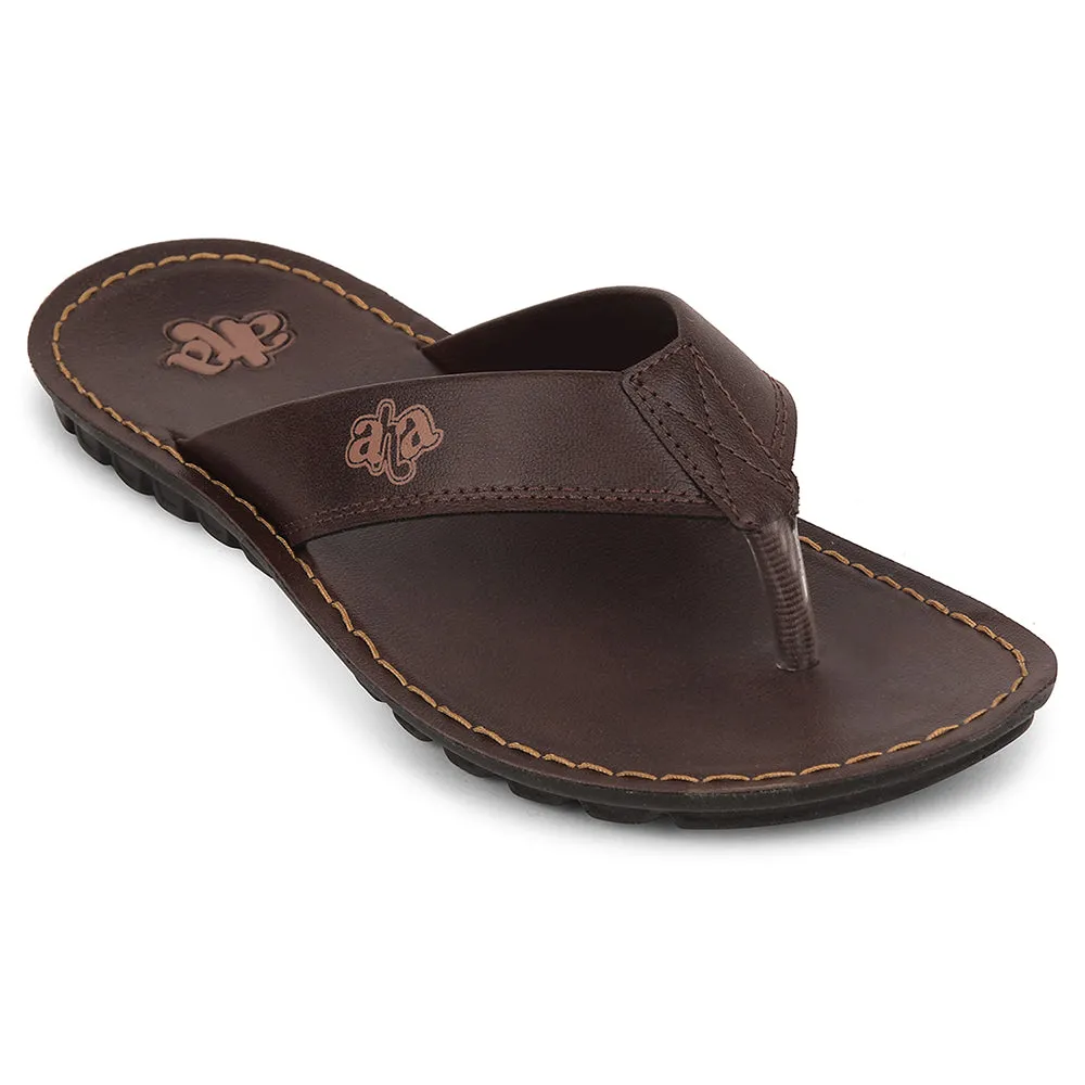 Chausson Décontracté Marron A-HA Pour Homme 2137-51 Par Liberty