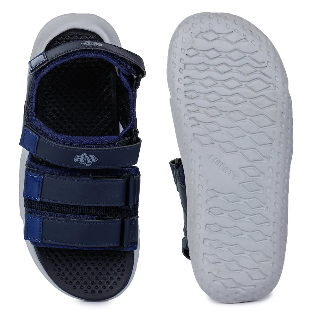 Sandales décontractées bleu marine A-HA pour hommes LB195-01 par Liberty