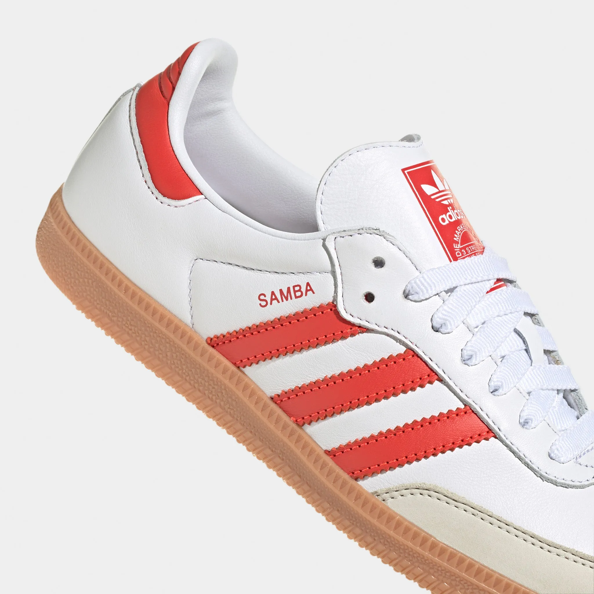 Adidas Originals Femme Samba Og Blanc / Rouge Solaire - Off White