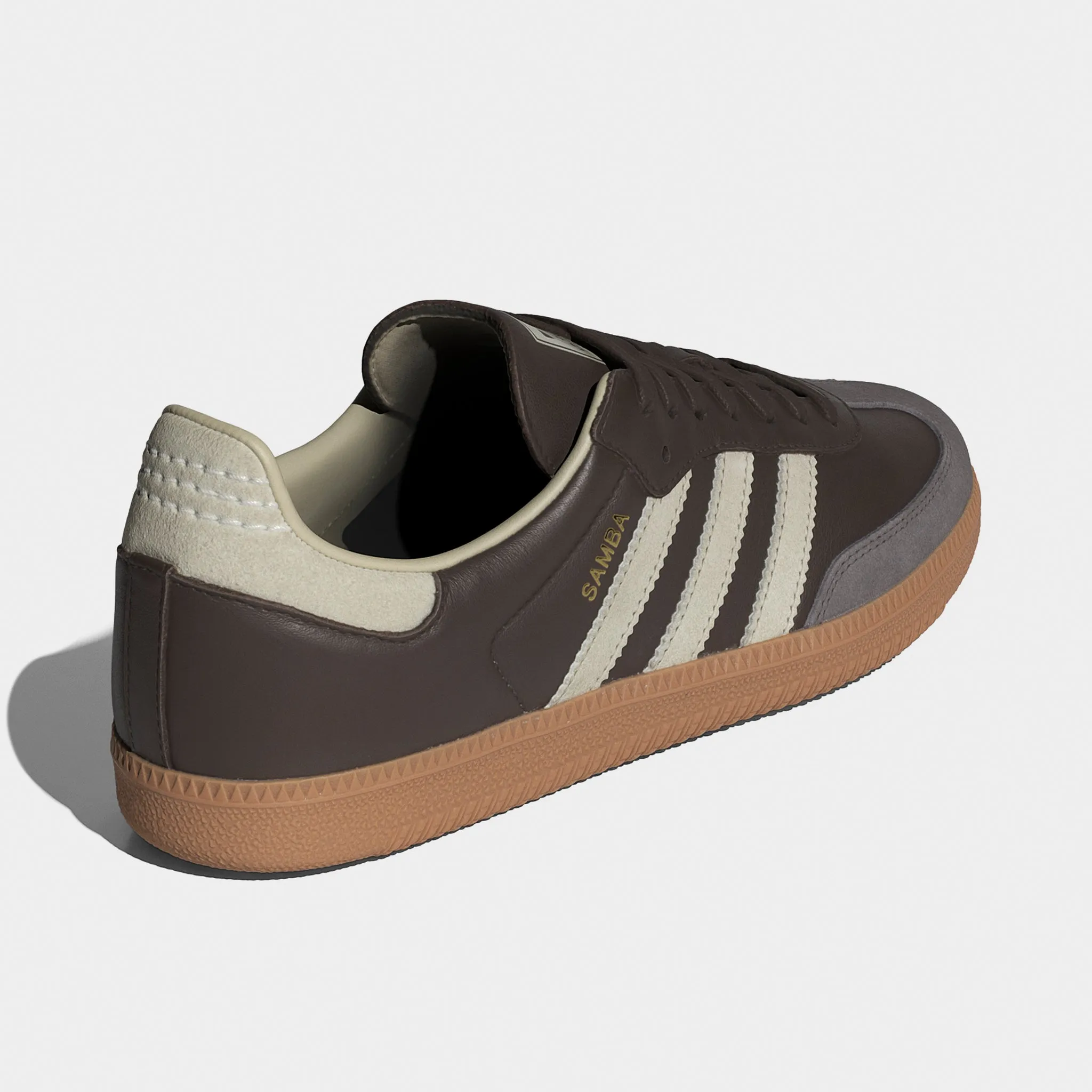 Adidas Samba Og Marron / Vert Pâle - Doré