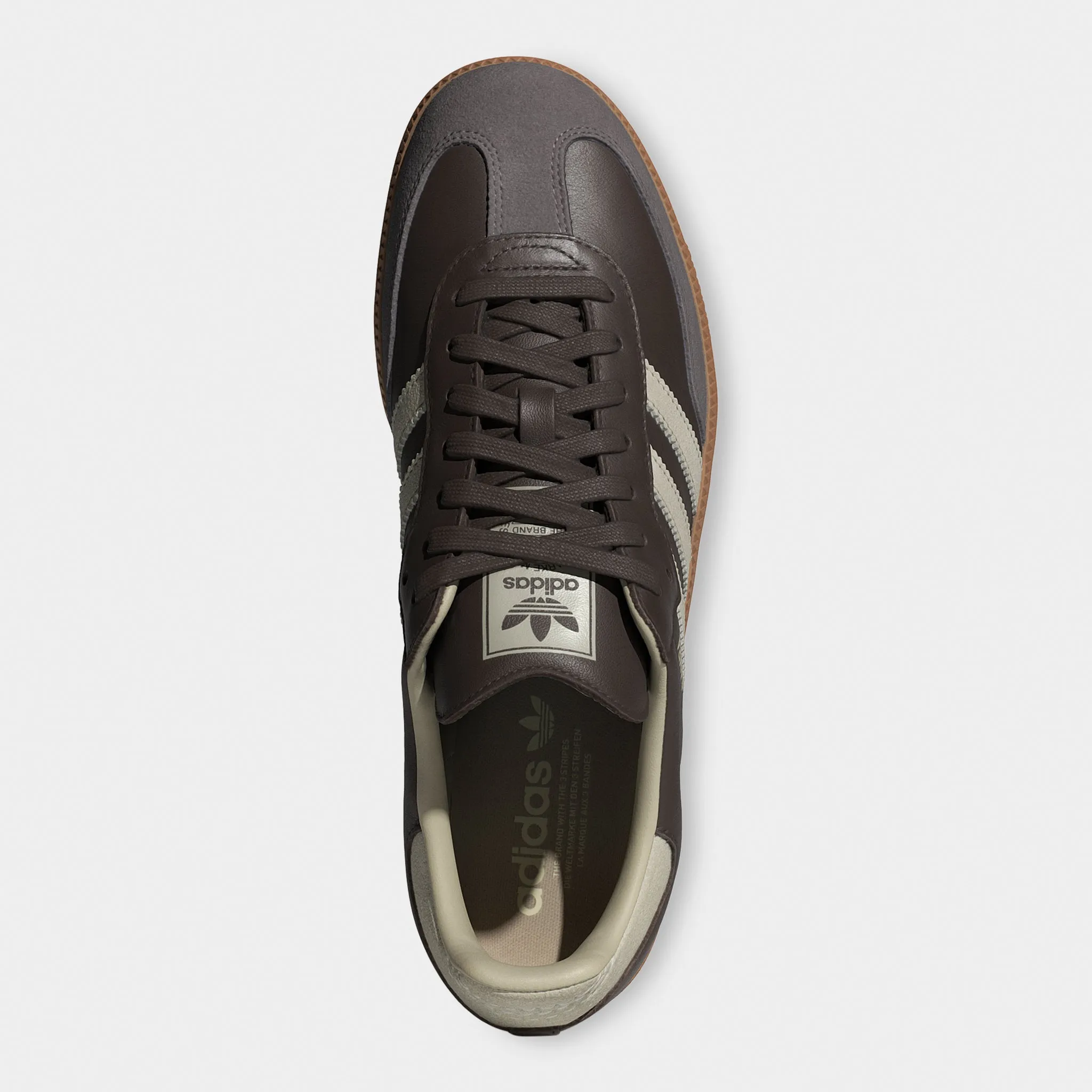 Adidas Samba Og Marron / Vert Pâle - Doré