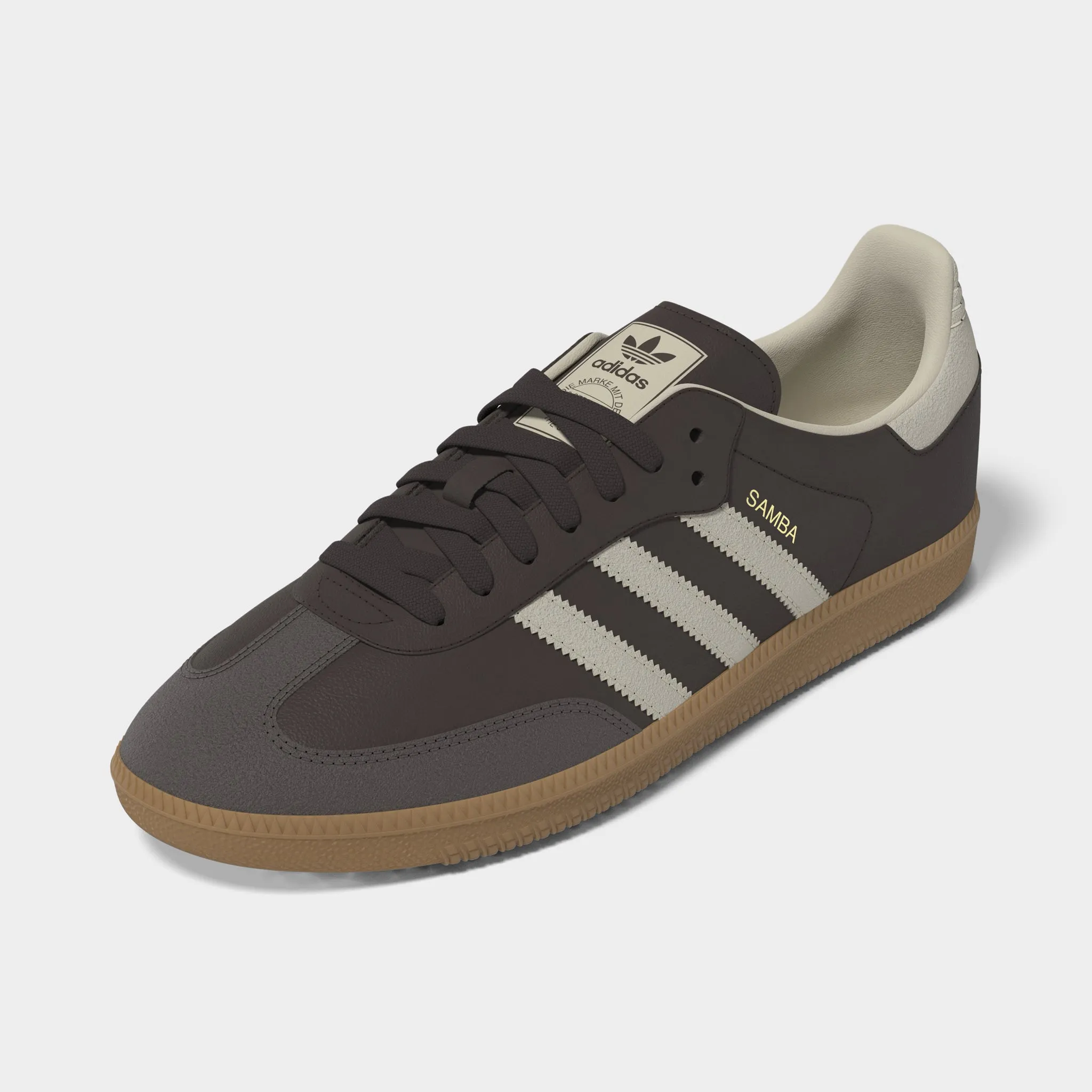 Adidas Samba Og Marron / Vert Pâle - Doré