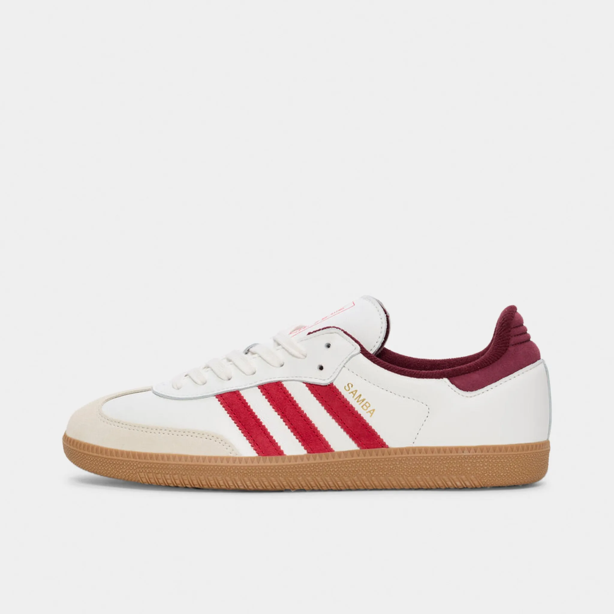 Adidas Samba Og Blanc Cassé / Rouge Écarlate Amélioré - Rouge Ombré