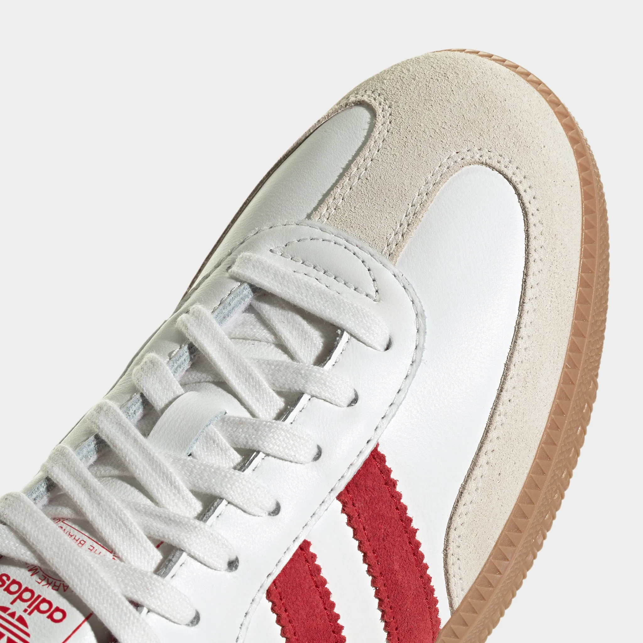 Adidas Samba Og Blanc Cassé / Rouge Écarlate Amélioré - Rouge Ombré
