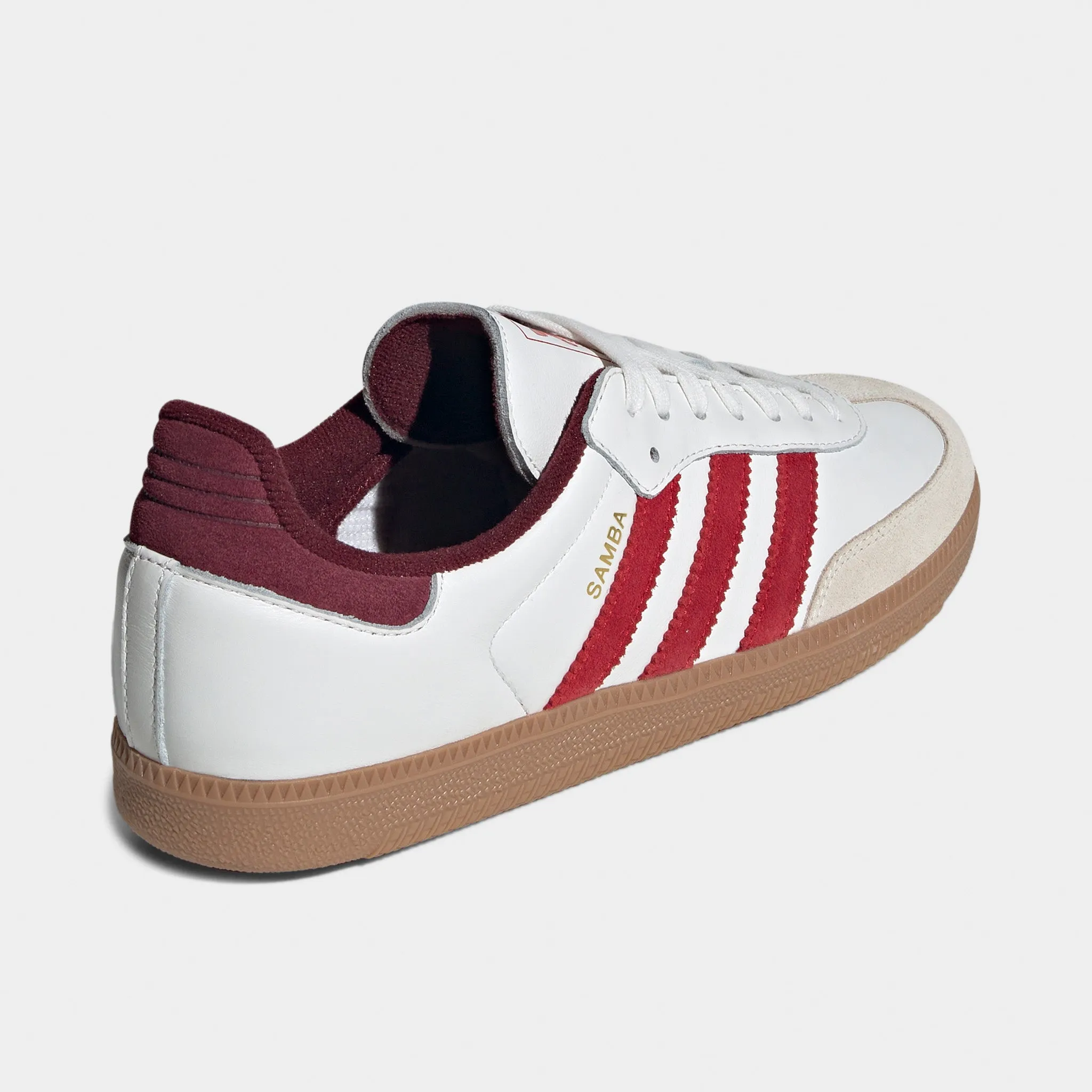 Adidas Samba Og Blanc Cassé / Rouge Écarlate Amélioré - Rouge Ombré