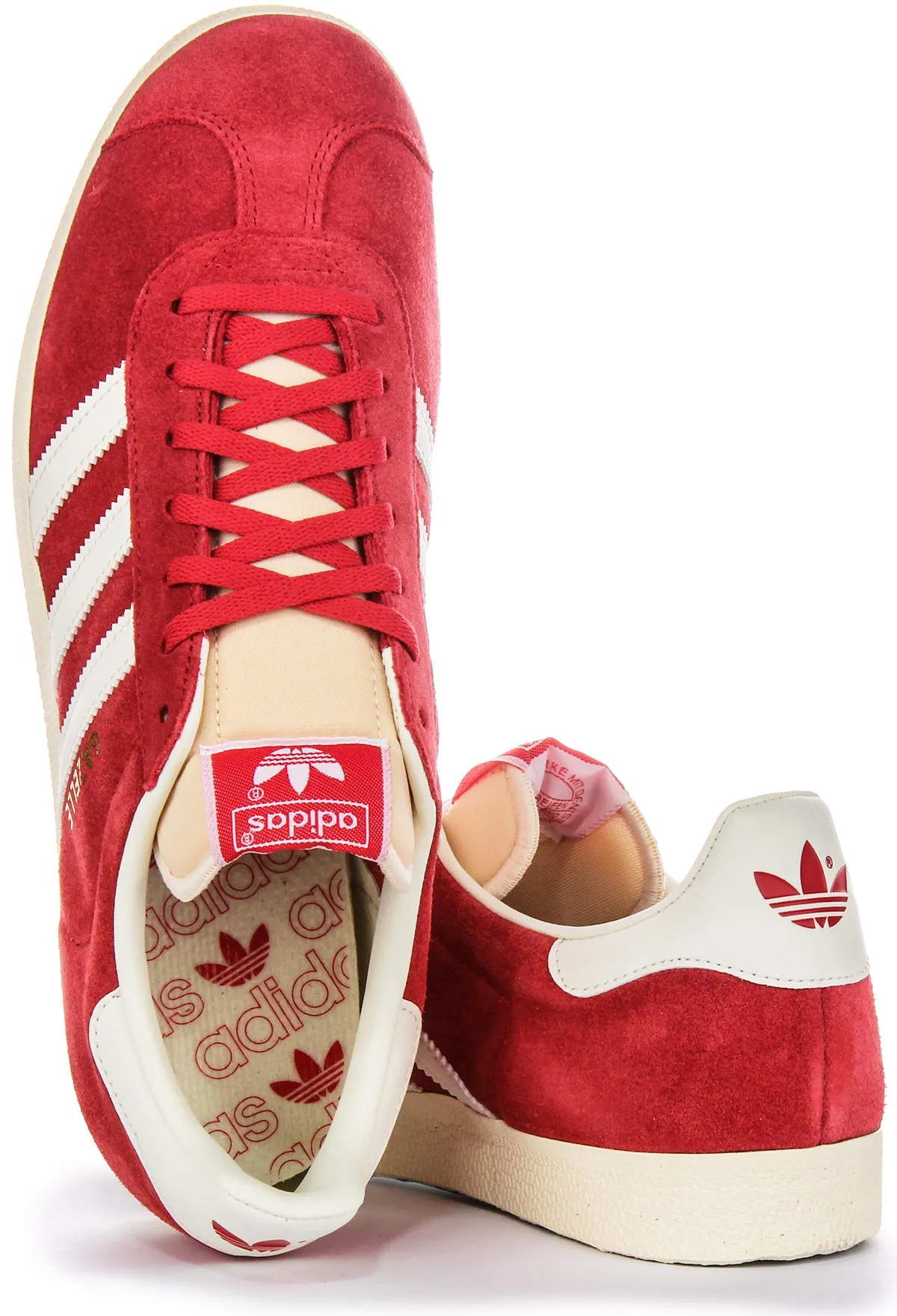 Adidas Gazelle en Rouge et Blanc pour Hommes Chaussures Adidas