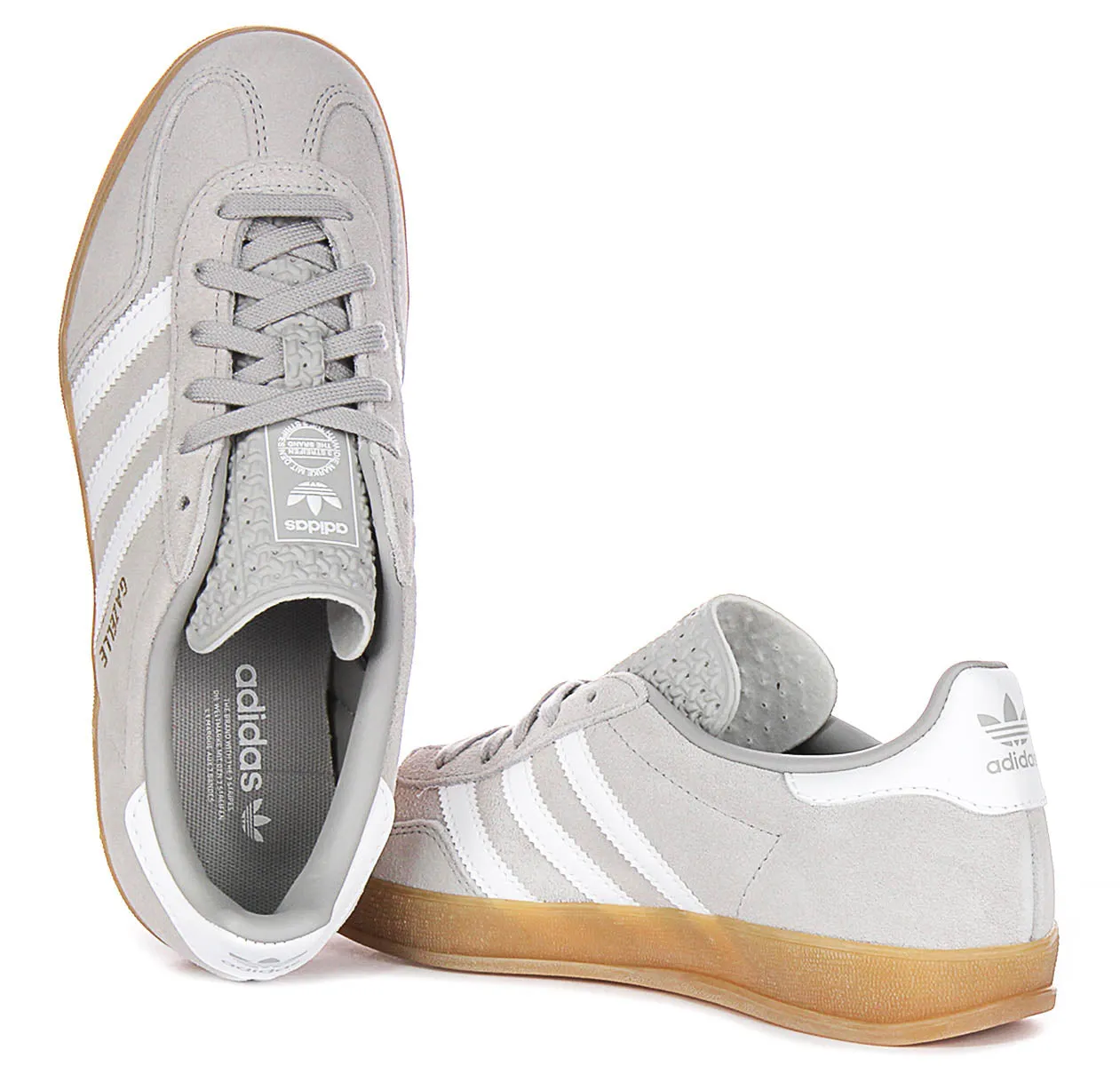 Adidas Gazelle Indoor en chaussures gris blanc Adidas