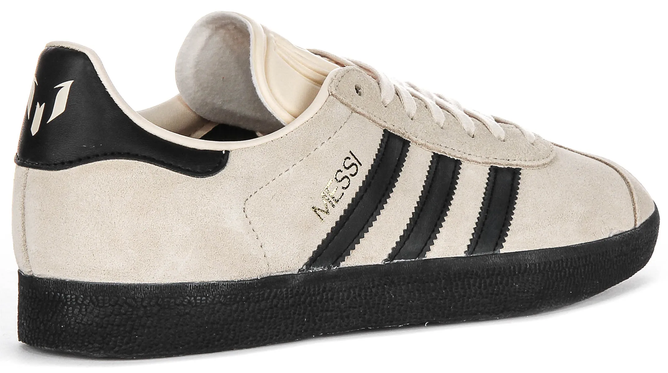 Adidas Gazelle X Messi en chaussures beige et noir Adidas