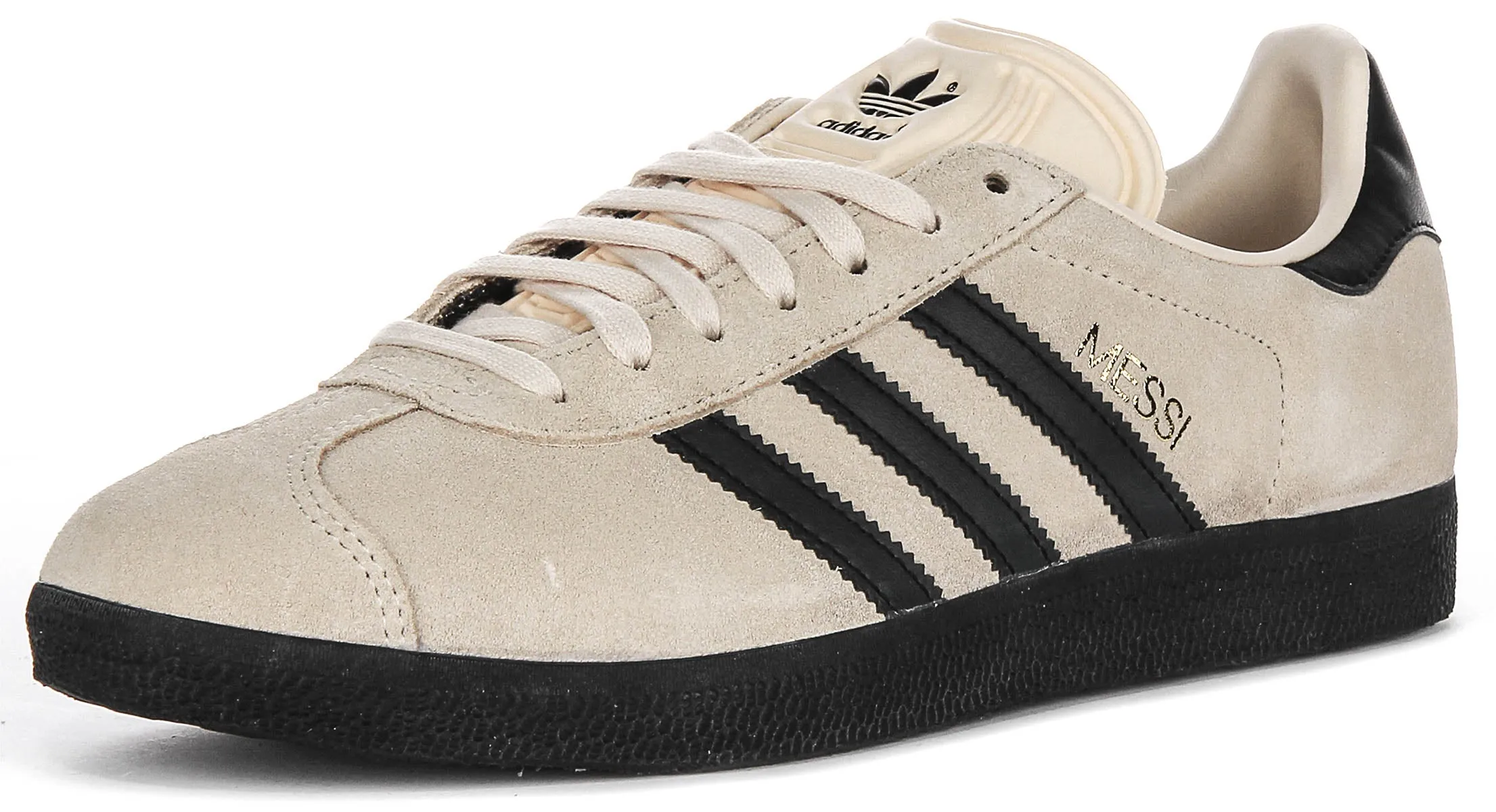 Adidas Gazelle X Messi en chaussures beige et noir Adidas
