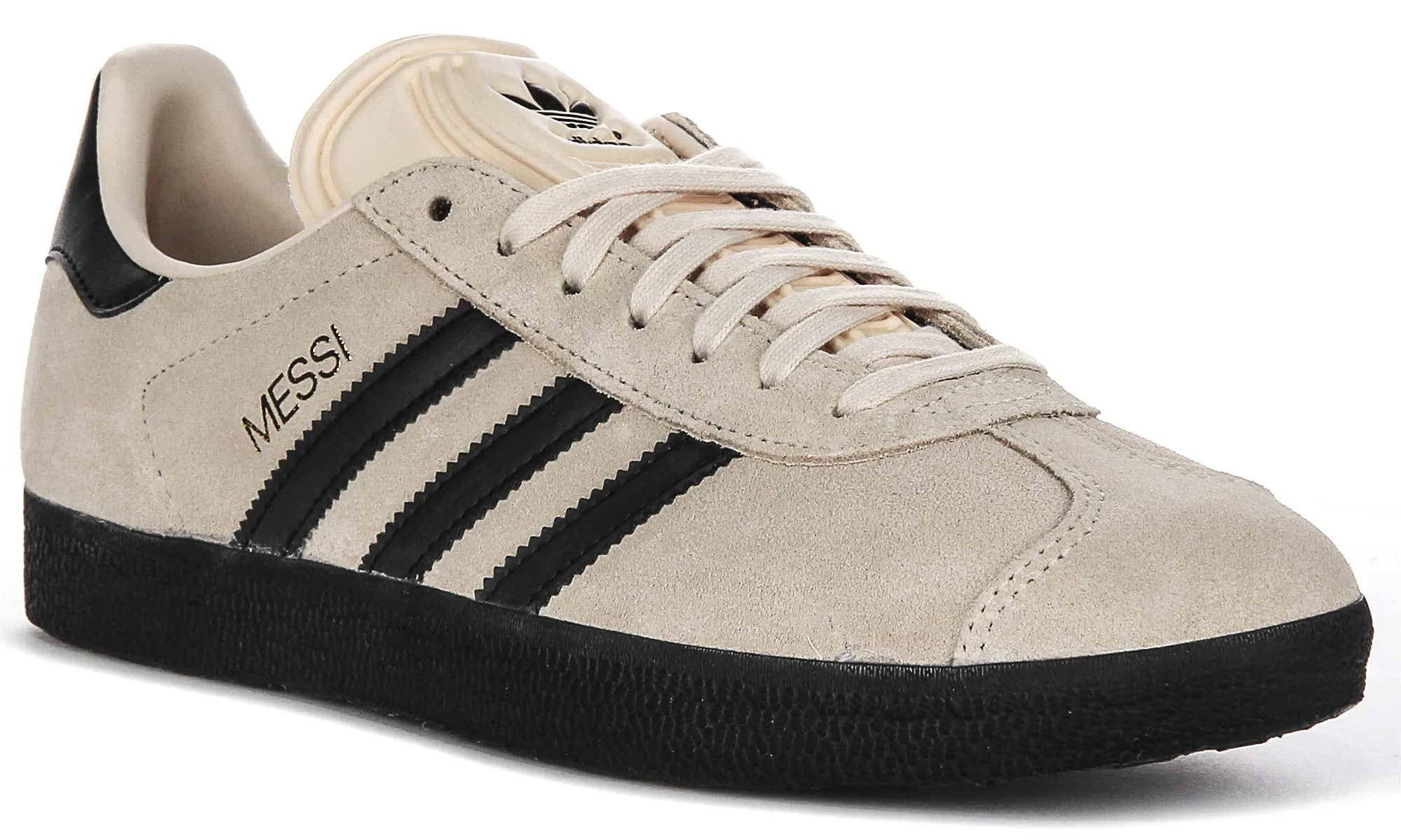 Adidas Gazelle X Messi en chaussures beige et noir Adidas