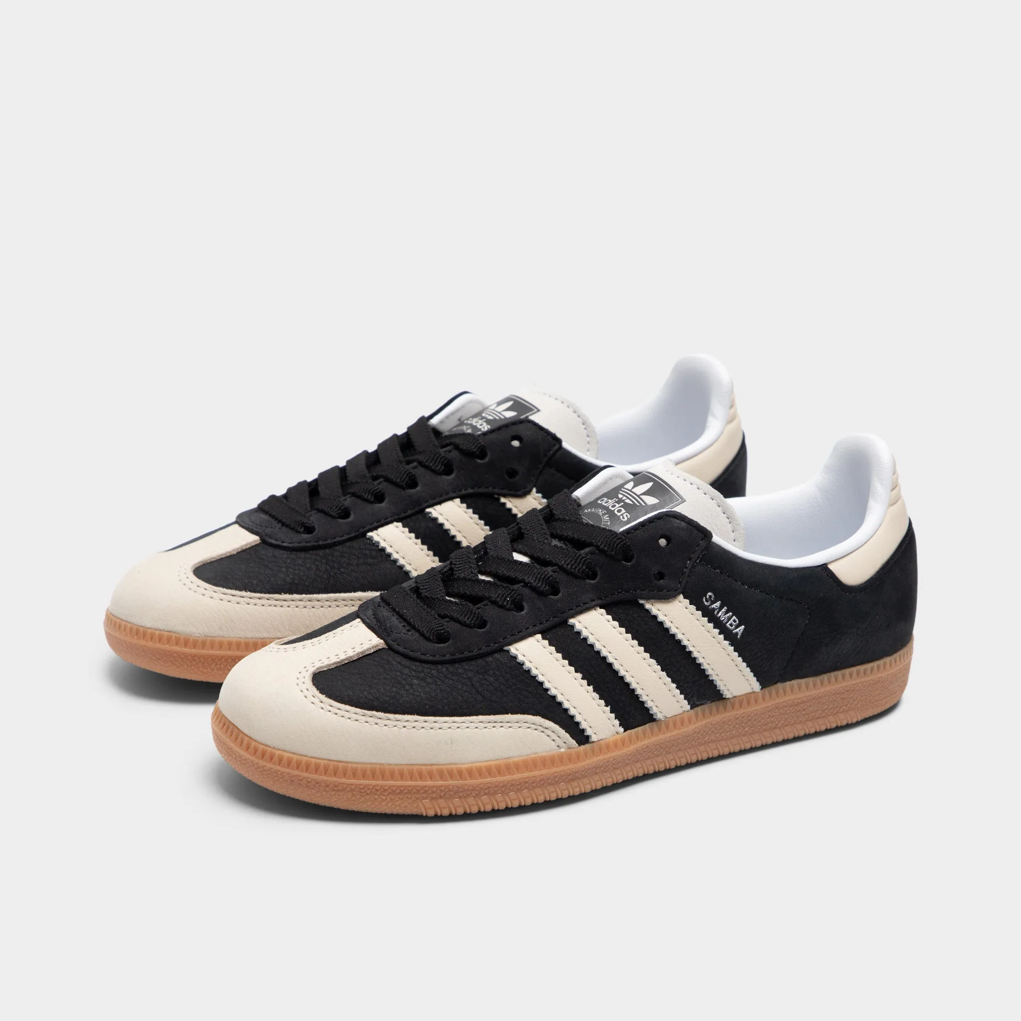 Adidas Originals adidas Femme Samba OG Noir de base / Blanc merveille - Métal argenté