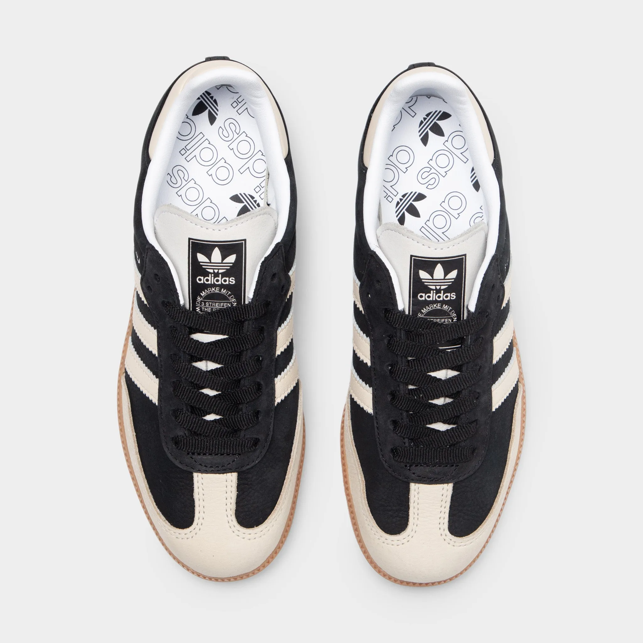 Adidas Originals adidas Femme Samba OG Noir de base / Blanc merveille - Métal argenté