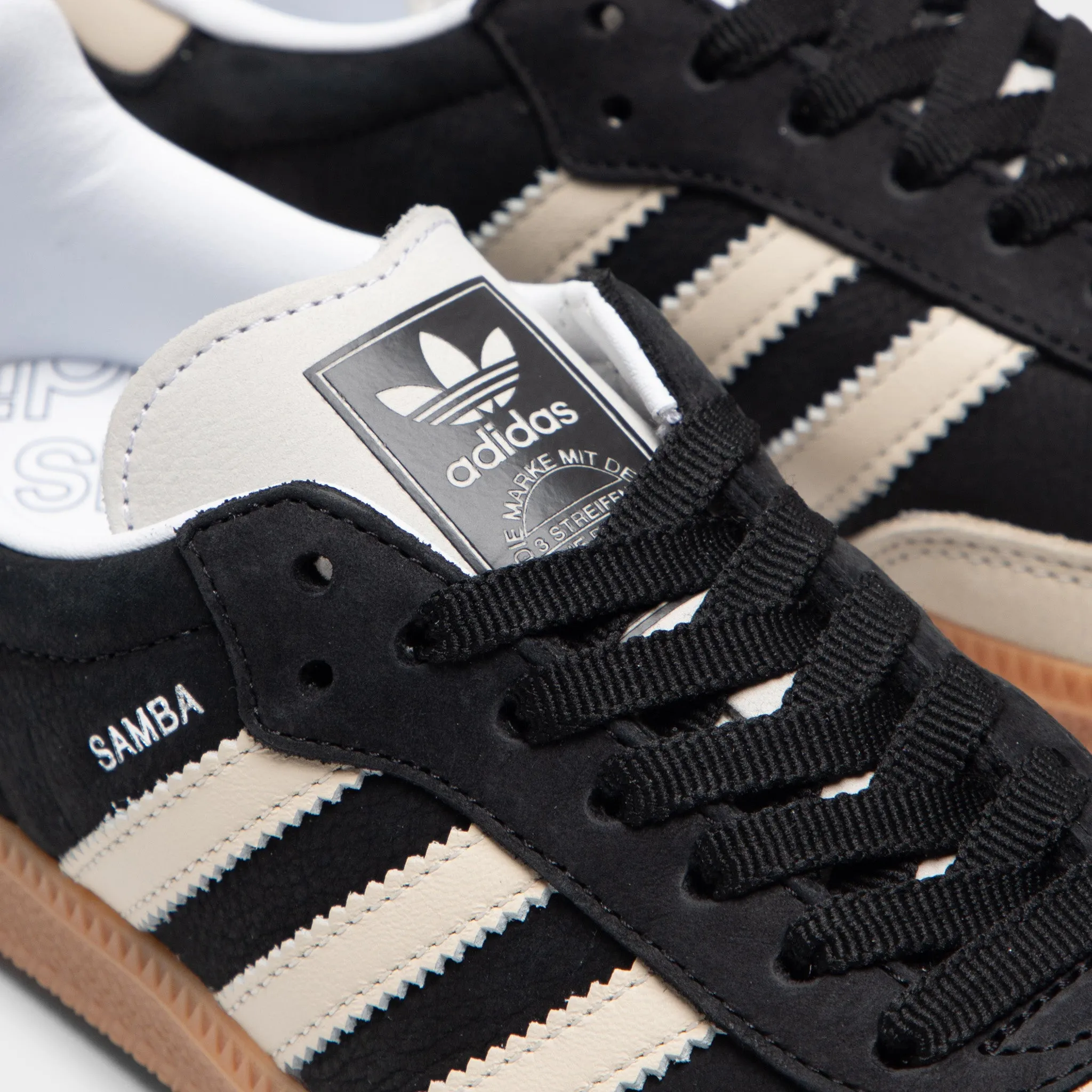Adidas Originals adidas Femme Samba OG Noir de base / Blanc merveille - Métal argenté