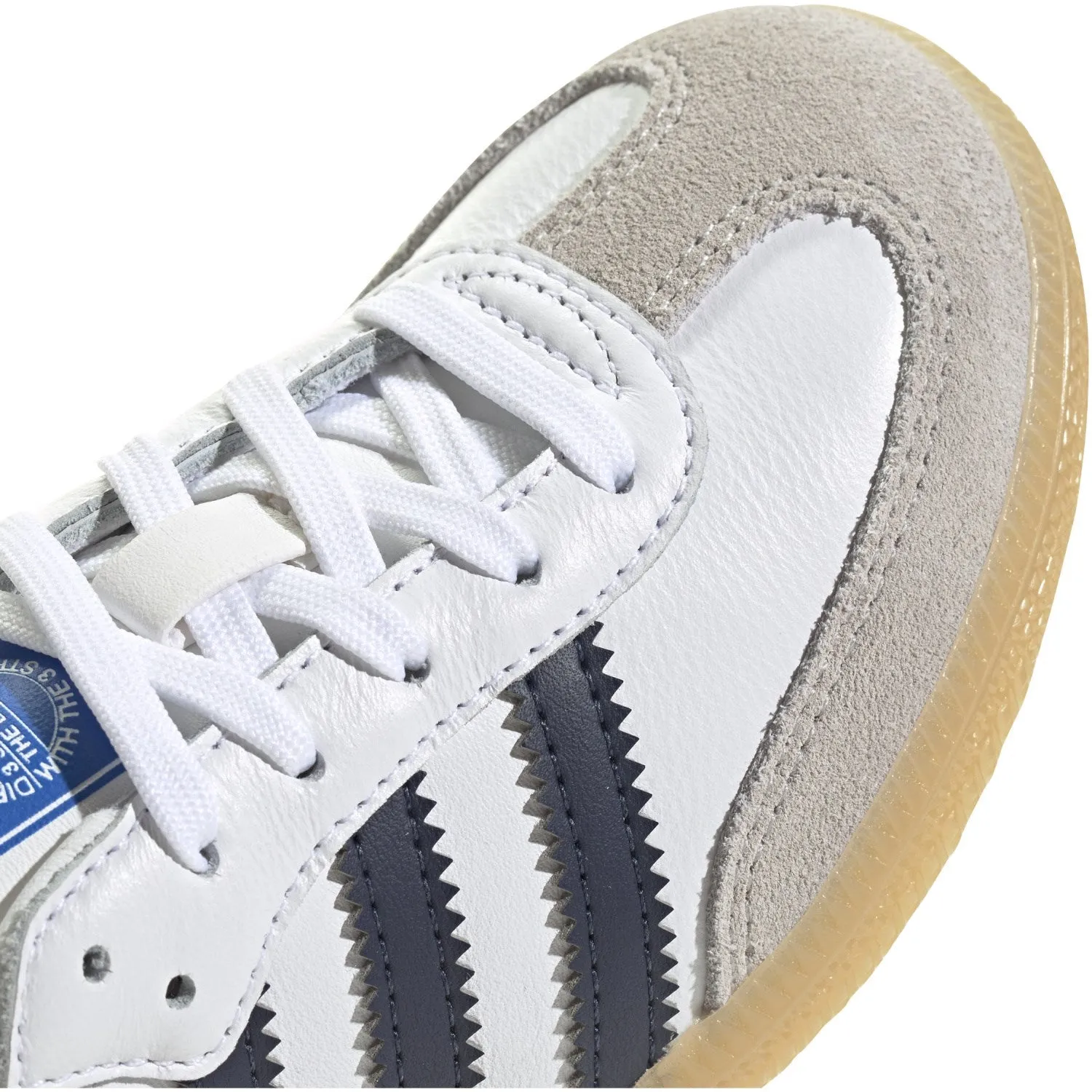 adidas Originals Samba Og C Sneakers Blanc Nuageux/Bleu Marine/Semelle Gomme
