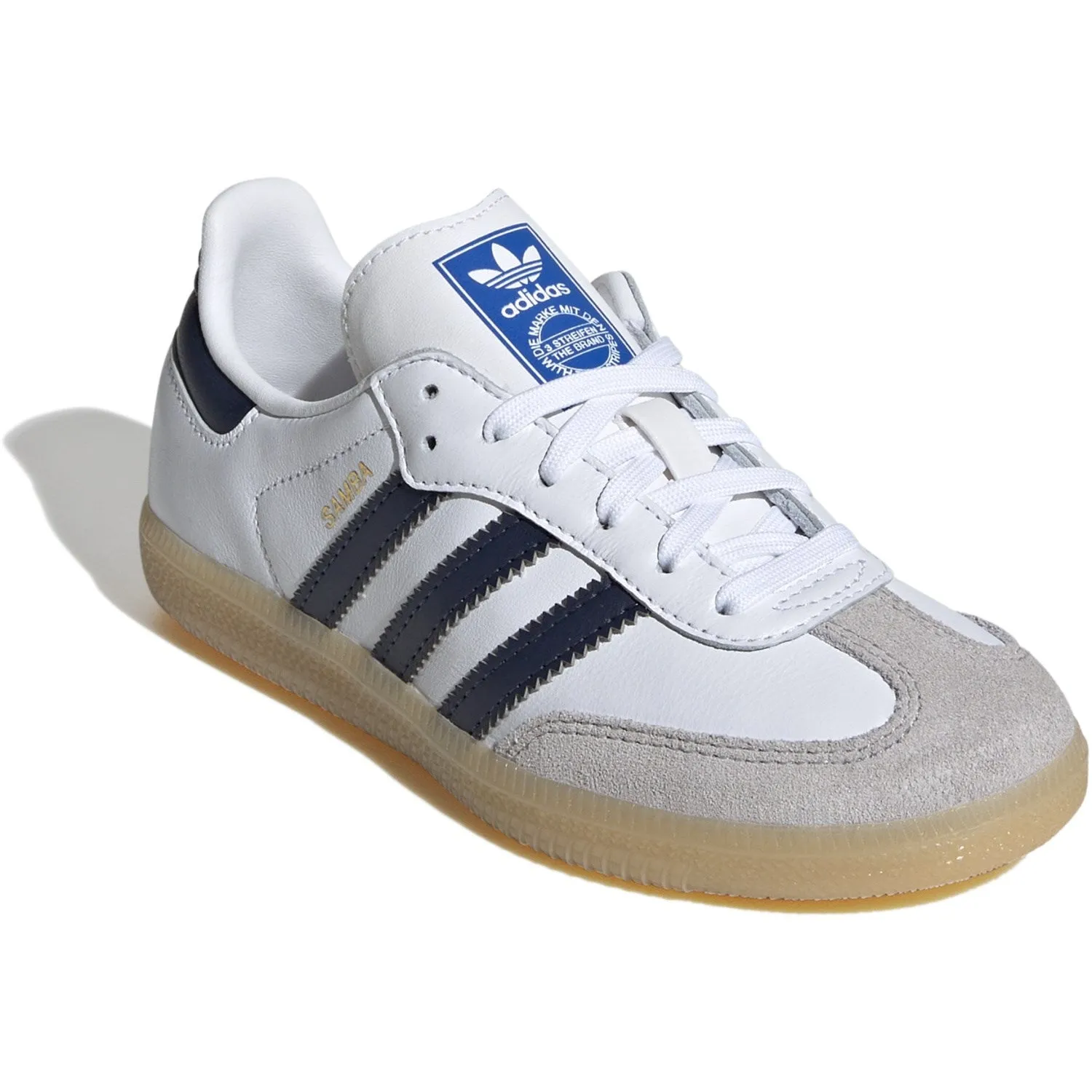 adidas Originals Samba Og C Sneakers Blanc Nuageux/Bleu Marine/Semelle Gomme