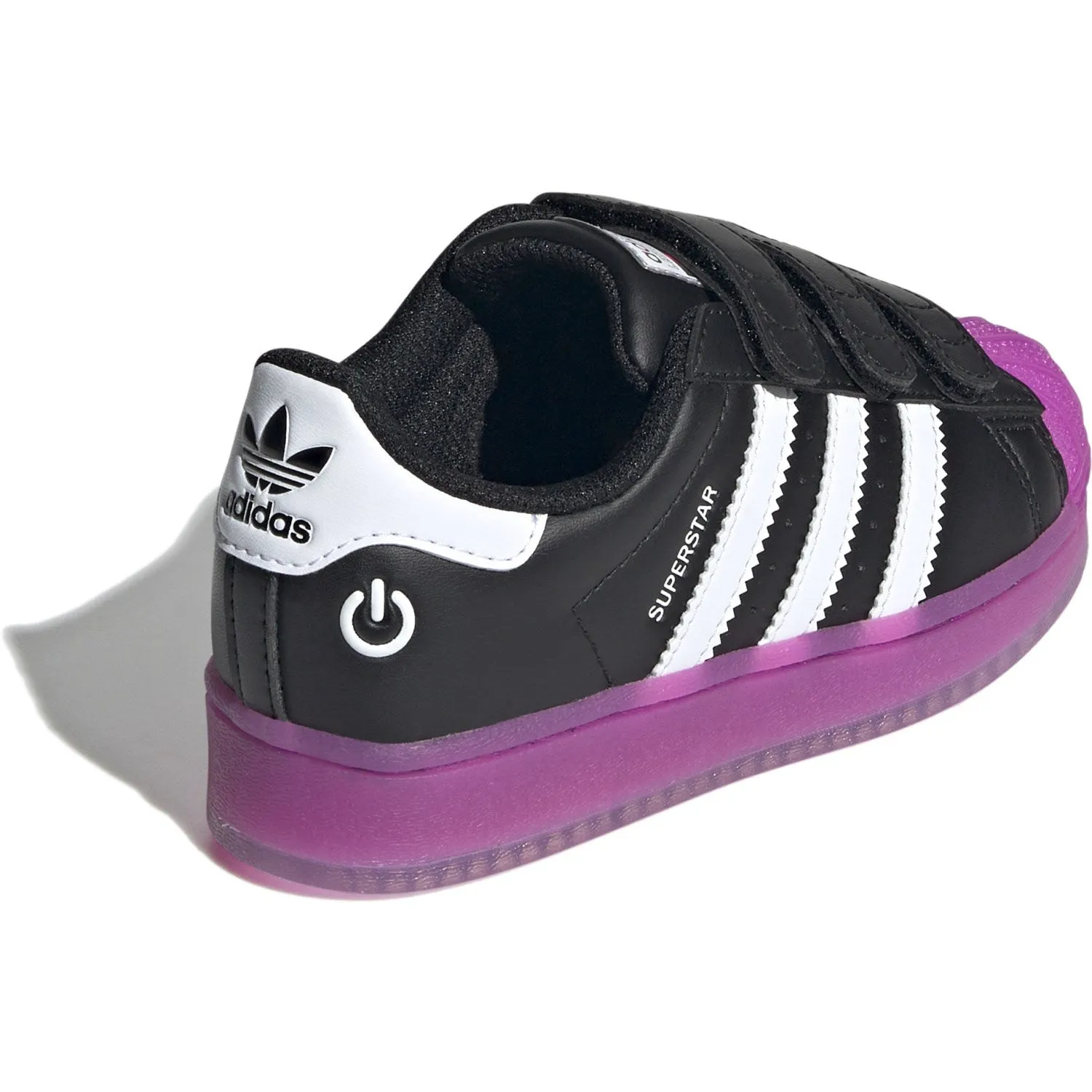 adidas Originals Superstar Led Lights Cf C Chaussures Noir de Base/Purbur/Blanc Nuage