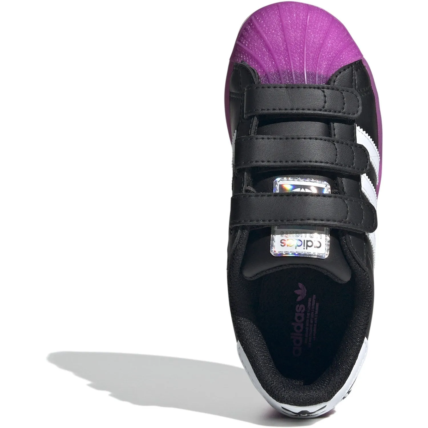 adidas Originals Superstar Led Lights Cf C Chaussures Noir de Base/Purbur/Blanc Nuage