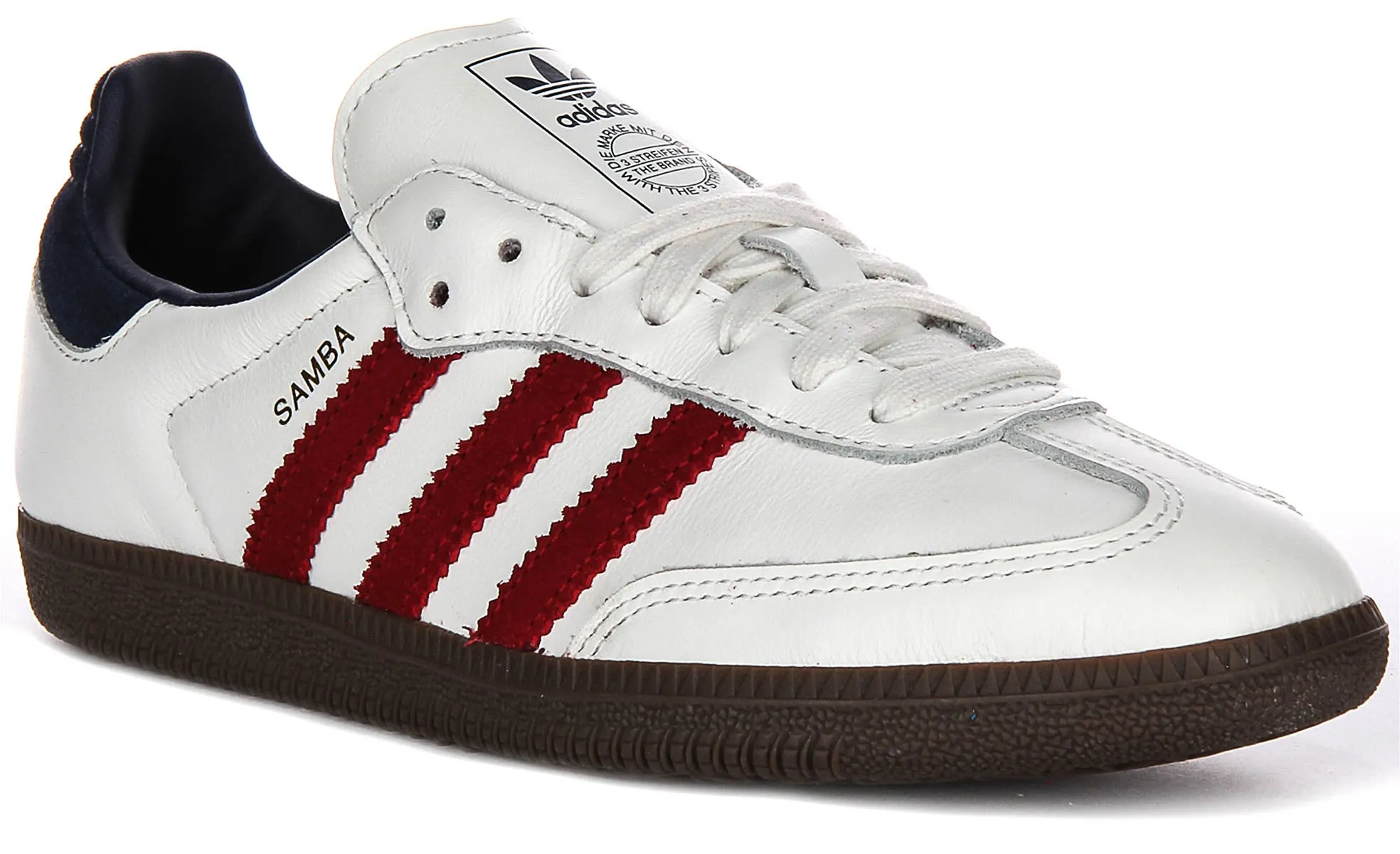 Adidas Samba OG en blanc rouge marine
