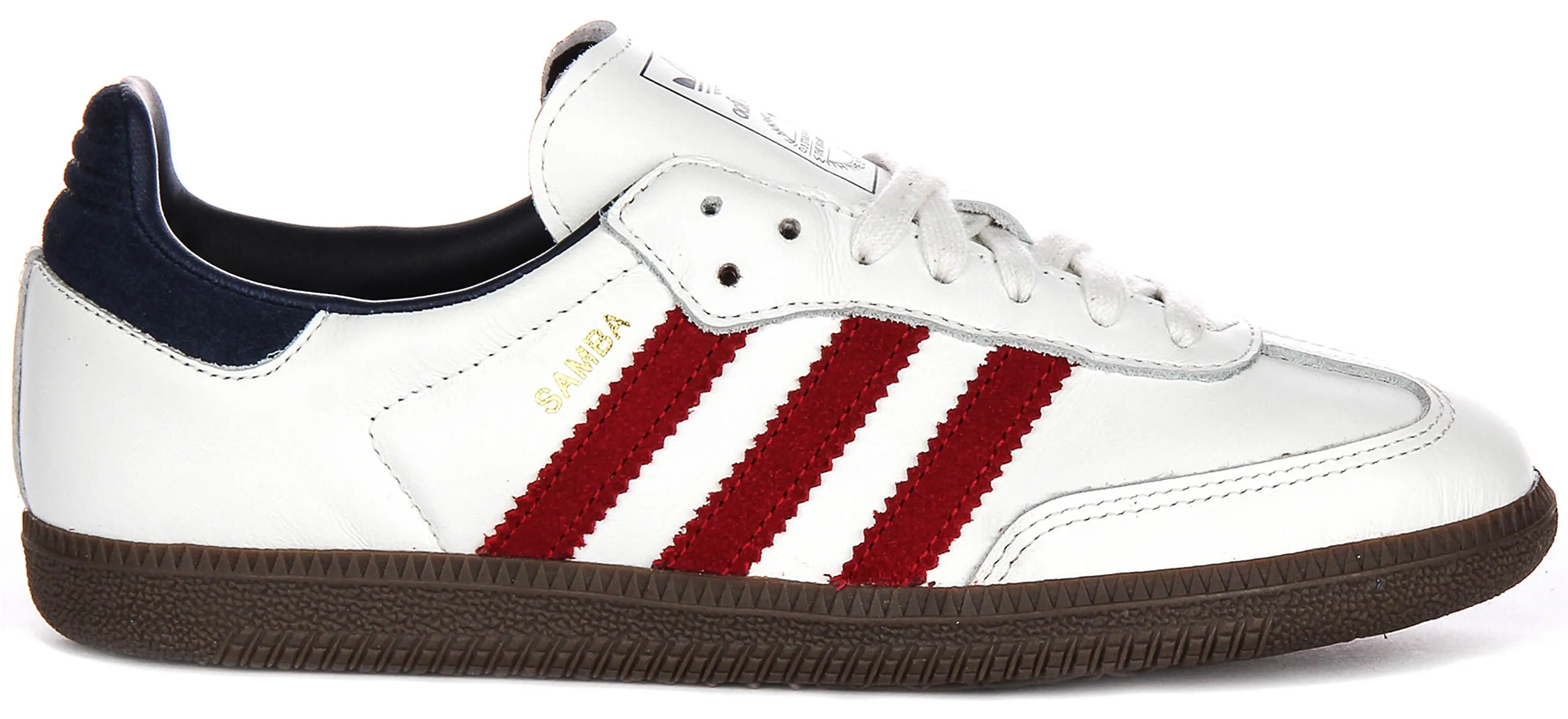 Adidas Samba OG en blanc rouge marine