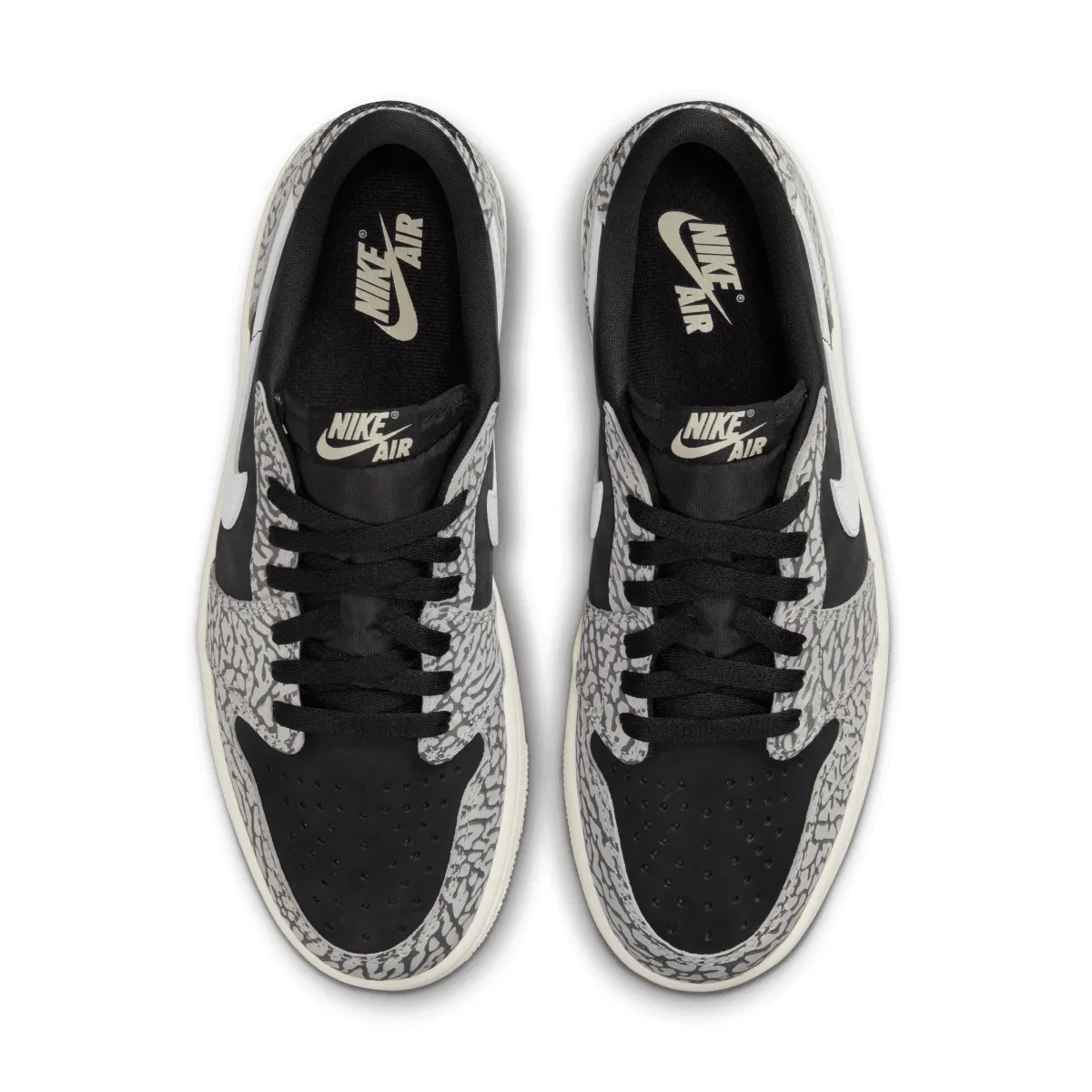 Air Jordan 1 Retro Low OG 'Éléphant Noir'