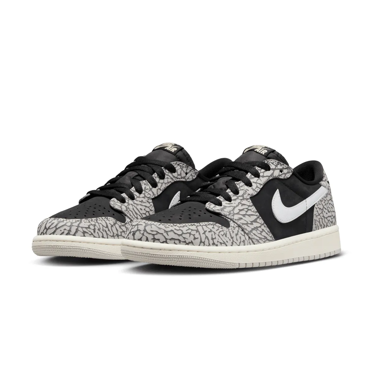 Air Jordan 1 Retro Low OG 'Éléphant Noir'