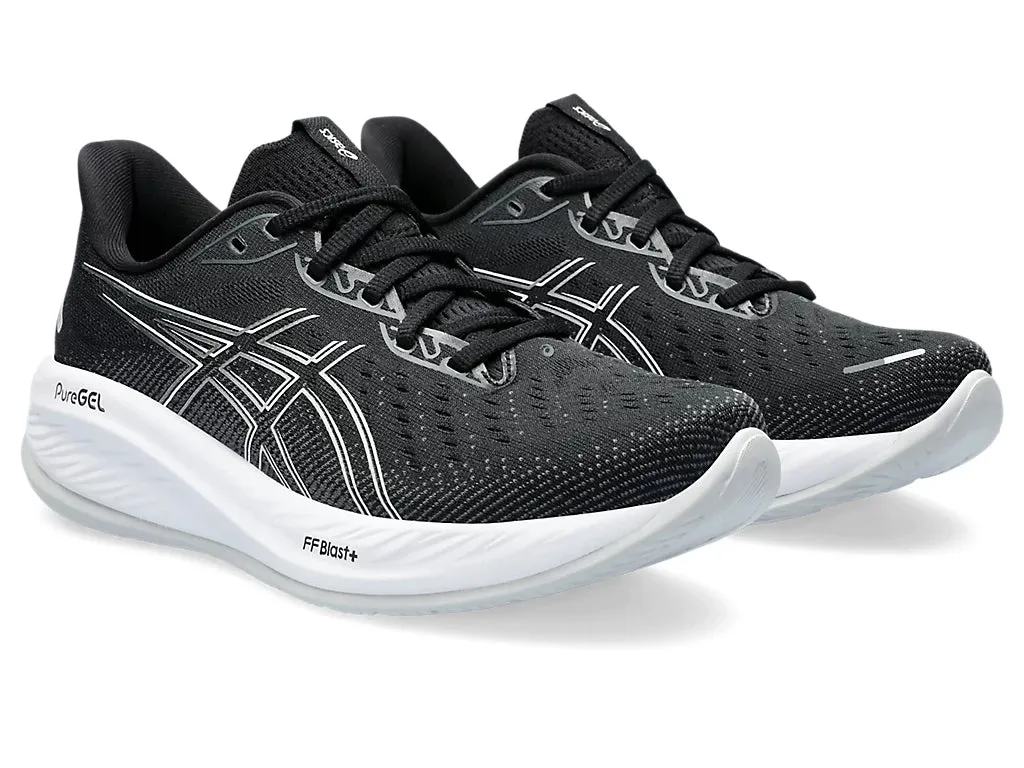 ASICS Gel Cumulus 26 Femme - Noir/Béton (1012B599-002) Asics - Chaussures de Running