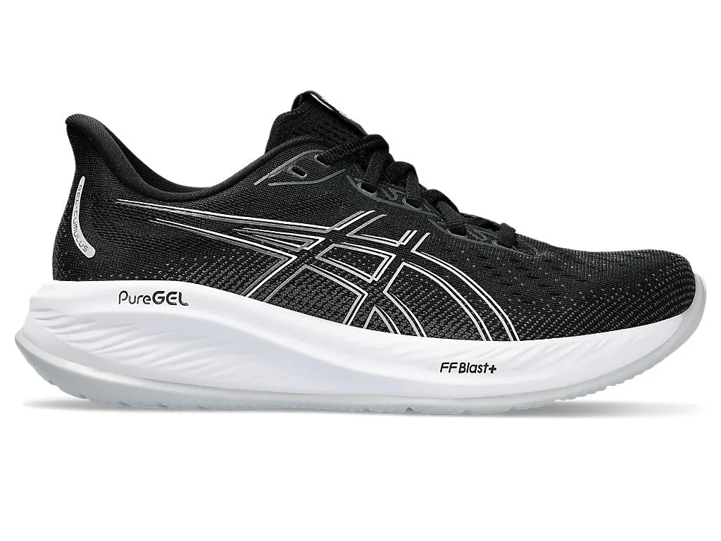 ASICS Gel Cumulus 26 Femme - Noir/Béton (1012B599-002) Asics - Chaussures de Running