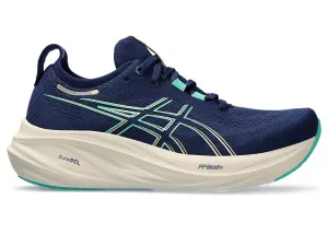 Asics Womens Gel Nimbus 26- Blue Expanse/Aurora Green (1012B601-400) Asics	Running Shoes
