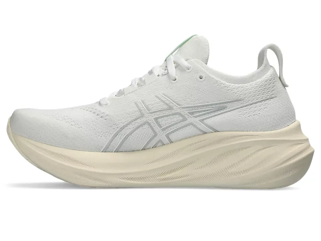 Asics Gel Nimbus 26 Femme - Blanc/Blanc (1012B601-101) Asics Chaussures de Course