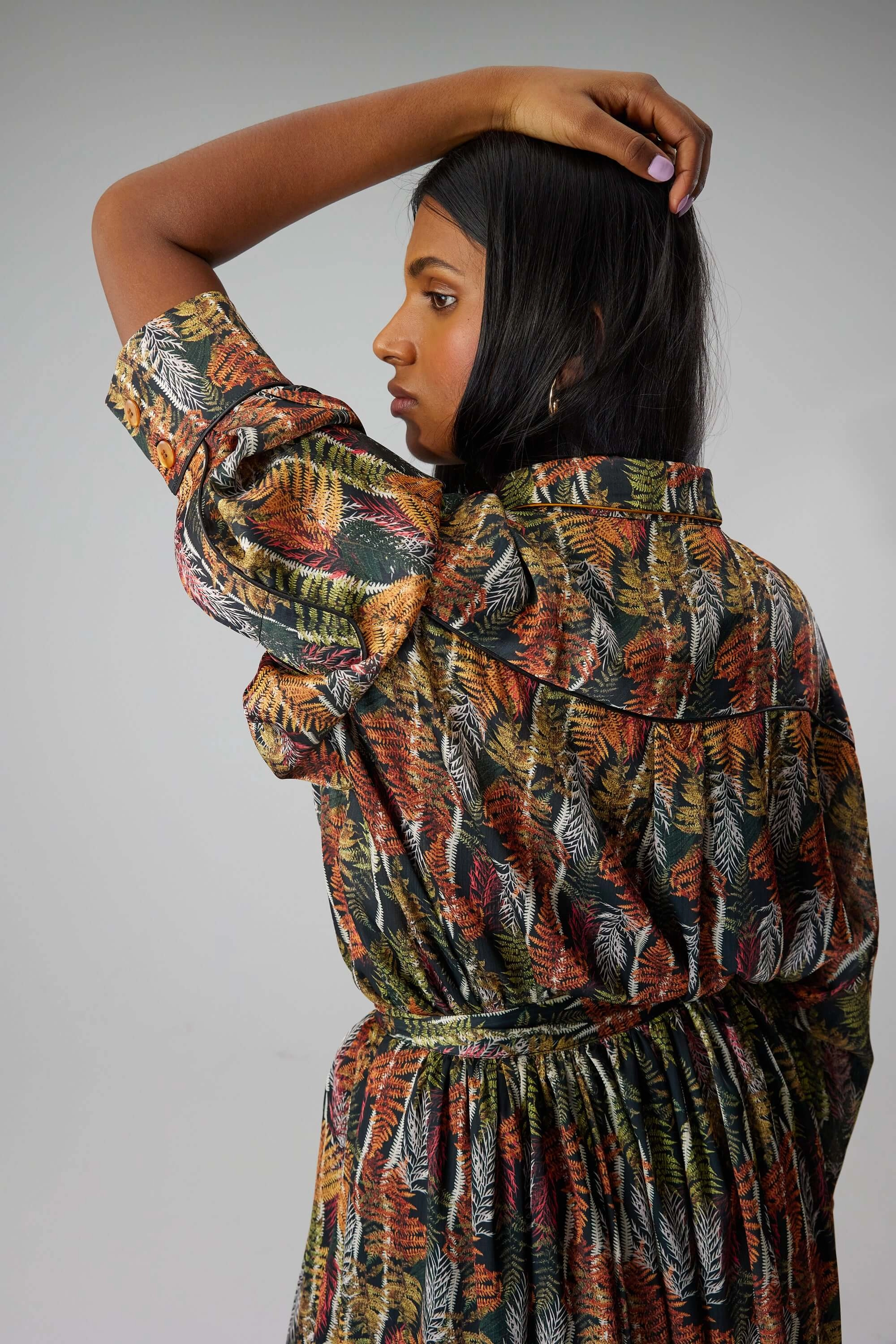 Astrée shirt in Fern print