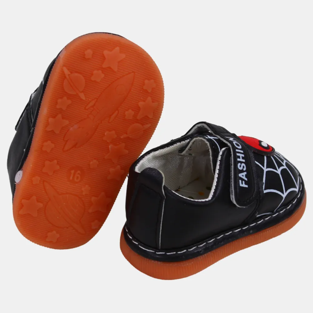 Baskets en cuir Spiderman pour bébé garçon - Multicolore