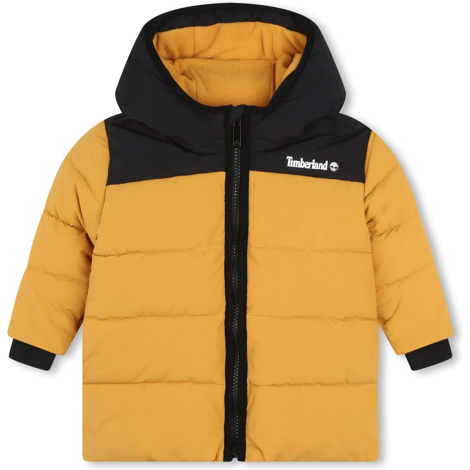 Manteau matelassé jaune pour bébé garçon