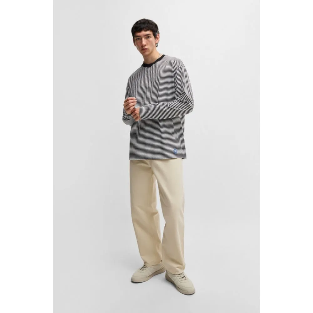 Pantalon ample en toile de coton