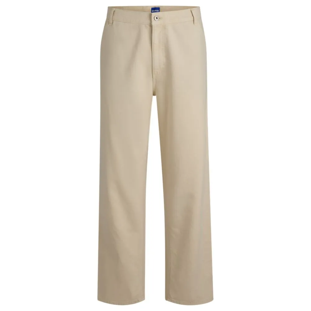 Pantalon ample en toile de coton