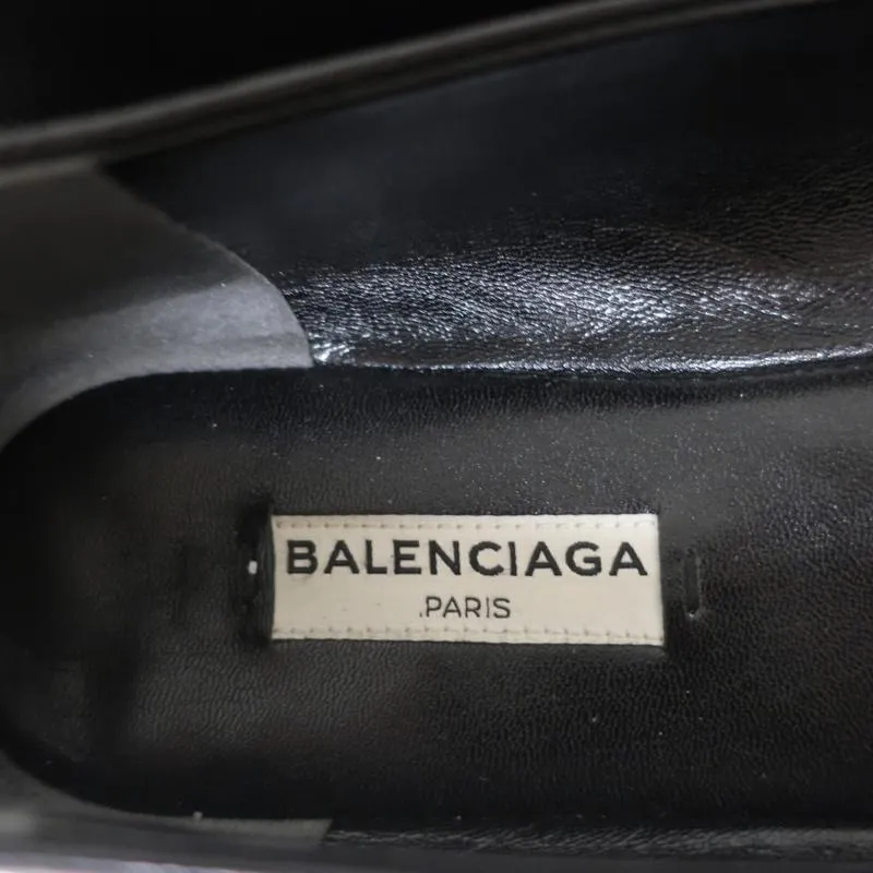 Balenciaga Ballerines à Clous en Cuir Noir Taille 38