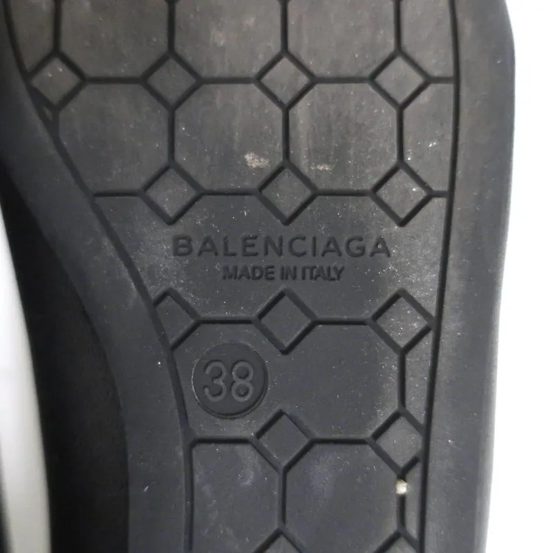 Balenciaga Ballerines à Clous en Cuir Noir Taille 38