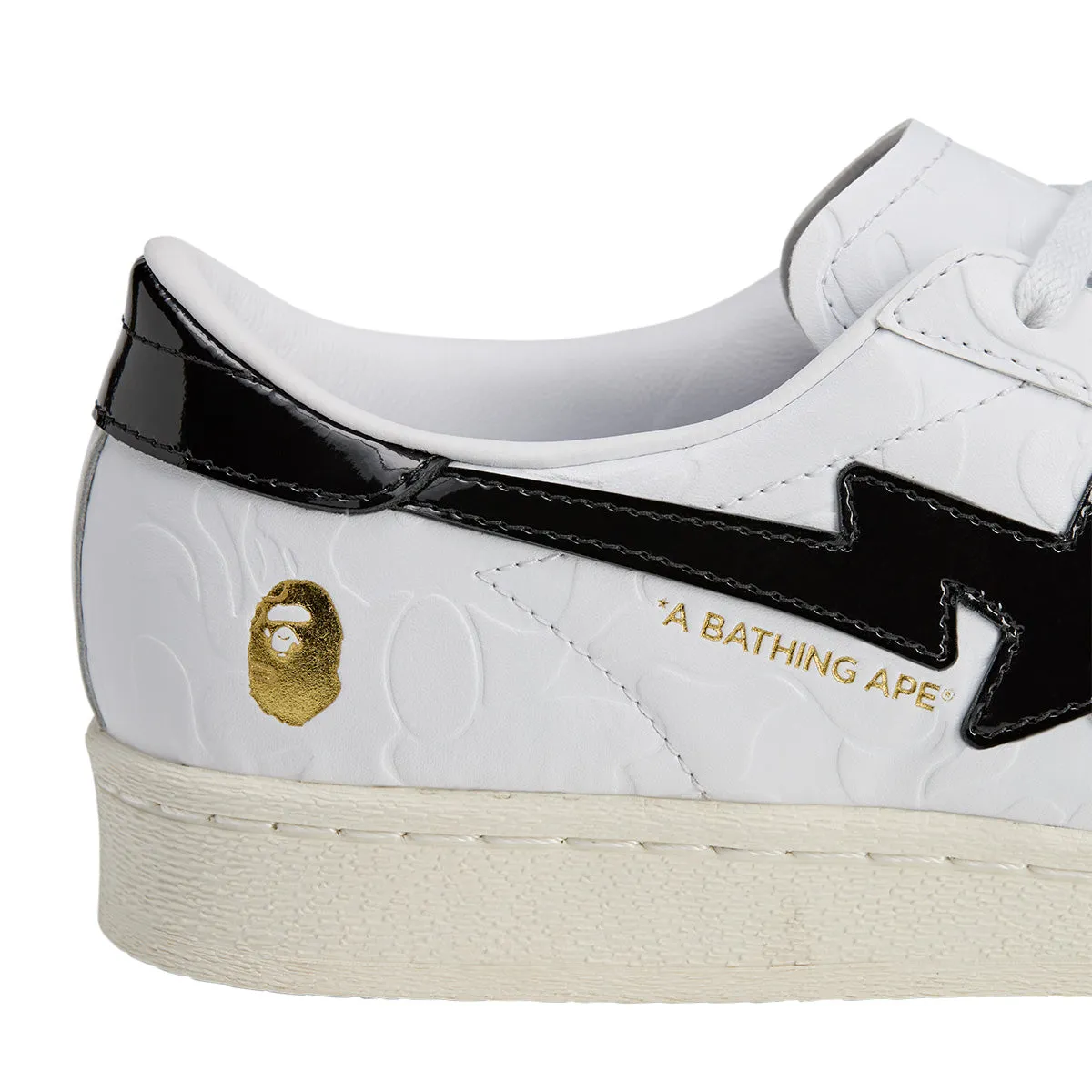   BAPE Superstar Vintage 'Blanc Noir'