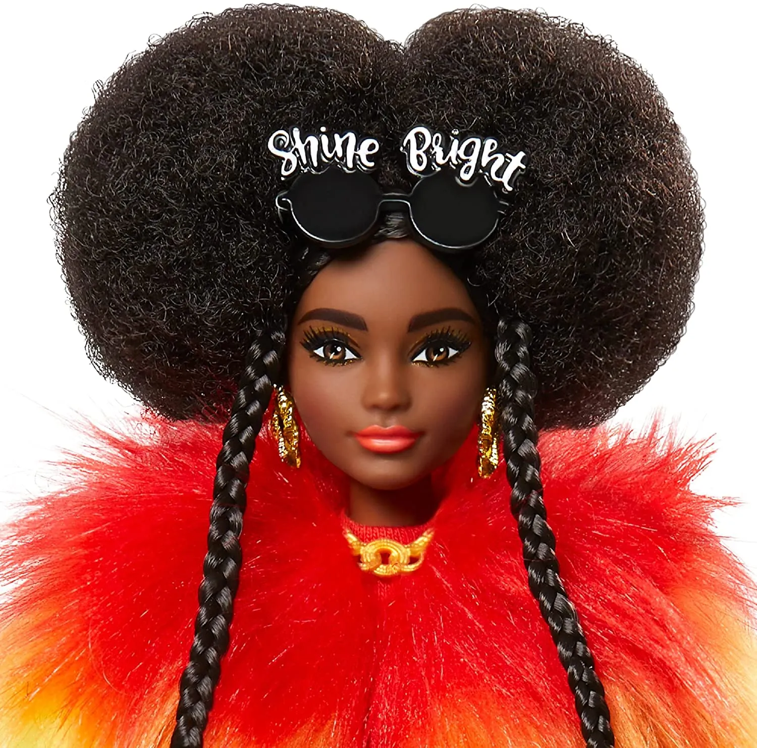 Poupée Barbie Extra avec manteau arc-en-ciel et jouet pour chien