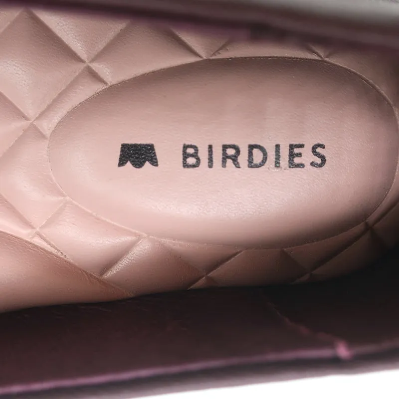 Birdies The Crane Ballerines en Cuir Bordeaux Taille 6 NEUVE