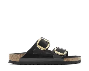 Birkenstock Arizona Big Buckle Natural Leather Patent Shoes_Birkenstock