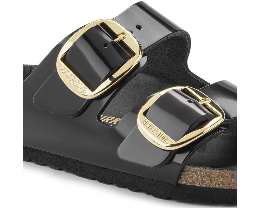 Birkenstock Arizona Big Buckle en cuir vernis naturel_Birkenstock