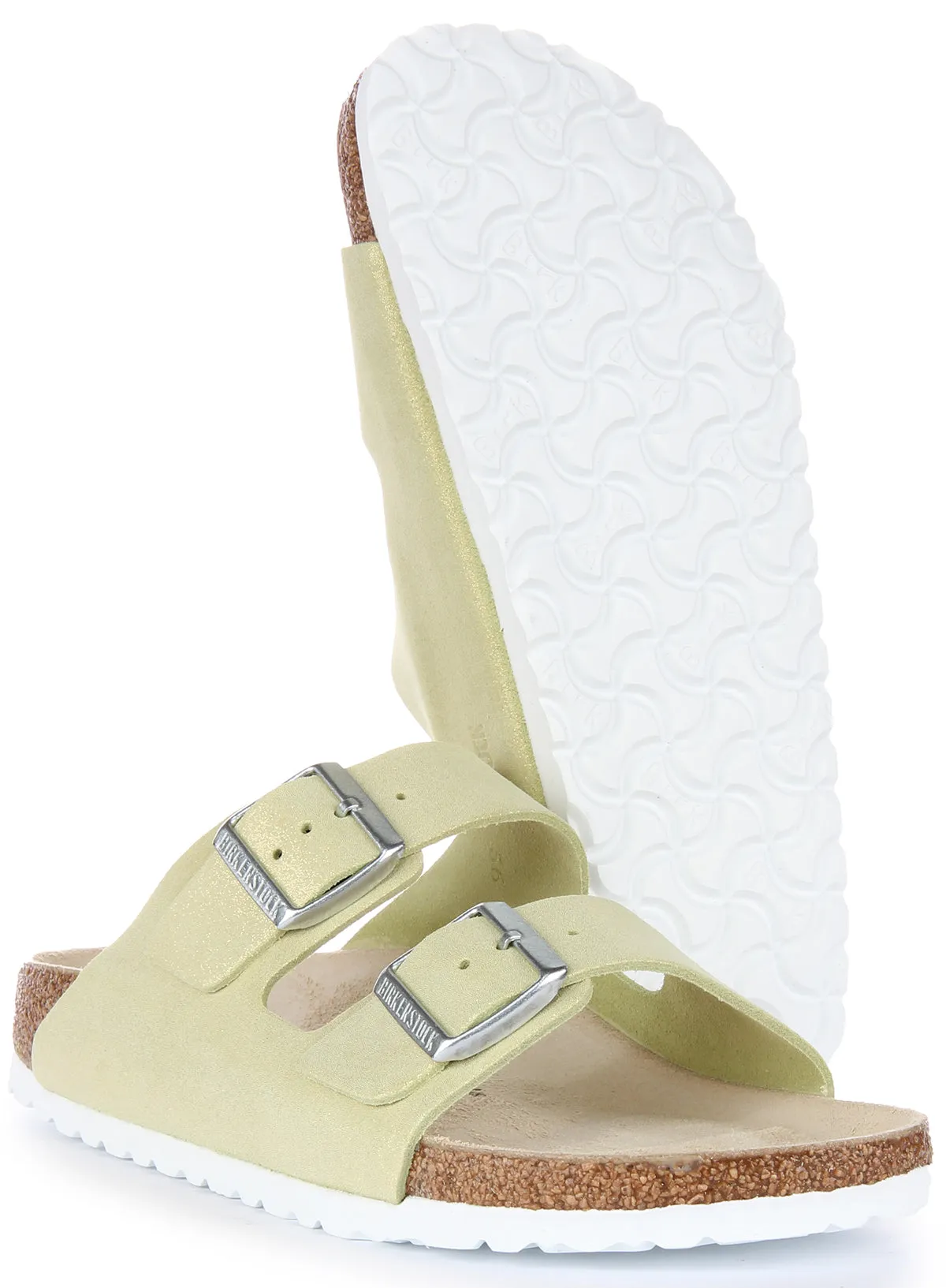 Birkenstock Arizona Bs en vert clair | Chaussures Birkenstock à coupe étroite