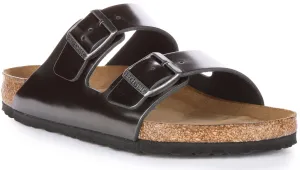 Birkenstock Arizona Natural Leather SFB In Antracite | Regular Fit Shoes Birkenstock